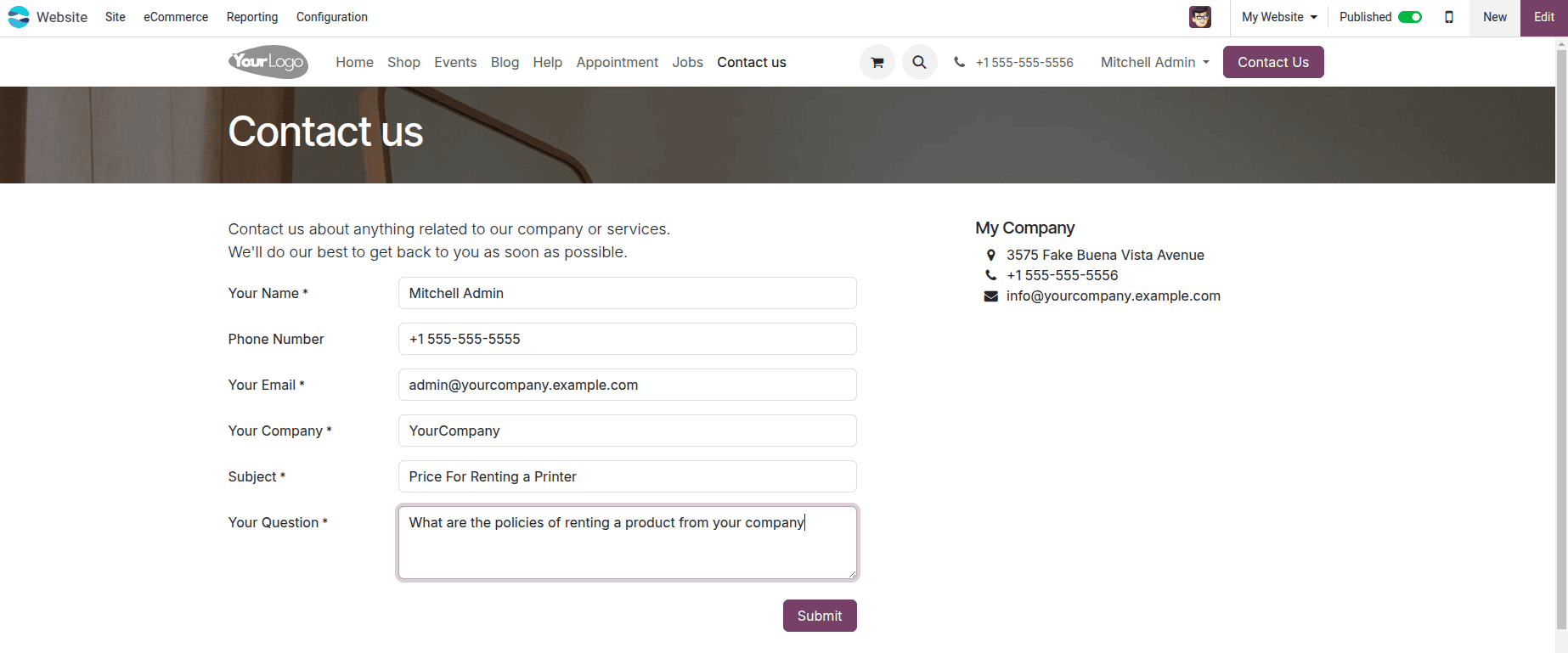 How to Create & Manage Rental Requests from a Lead in Odoo 18-cybrosys