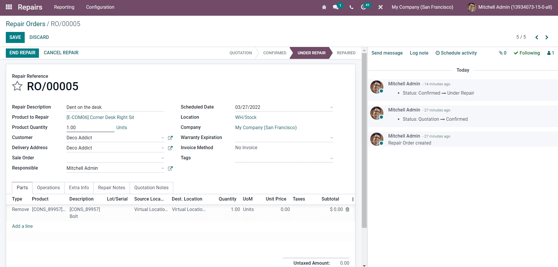 how-to-create-manage-repairs-with-odoo-15-repair-module-cybrosys