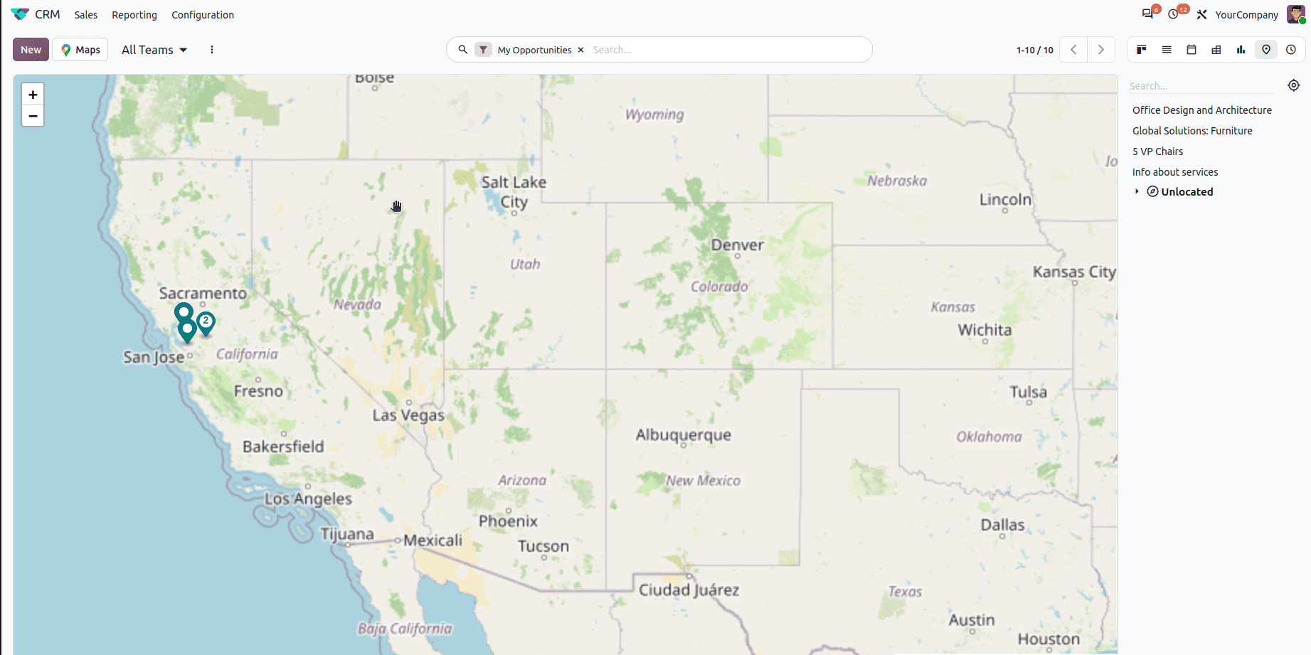 How to Create Map Views in Odoo 20-cybrosys
