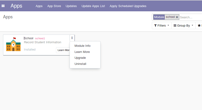 how to create a module in odoo12