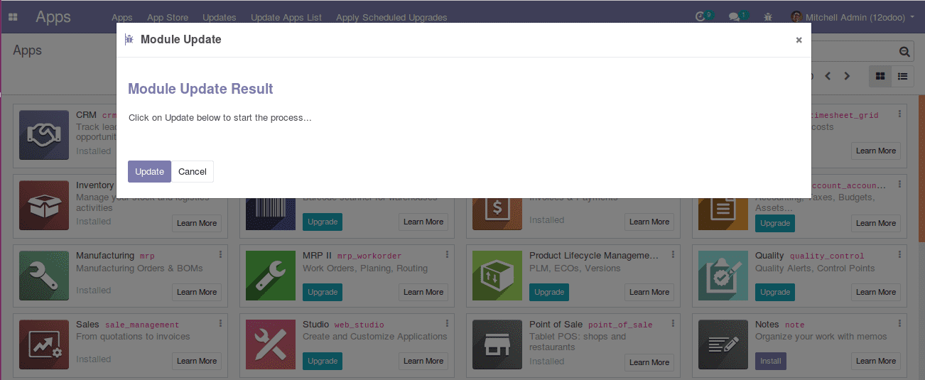 how to create a module in odoo12