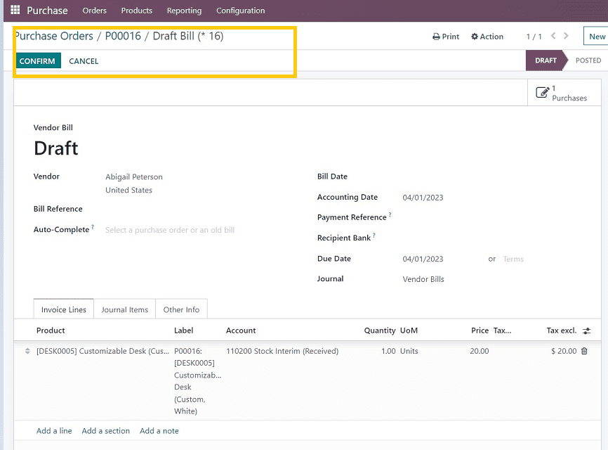 How to Create New Purchase Order in Odoo 16 Purchase Module-cybrosys