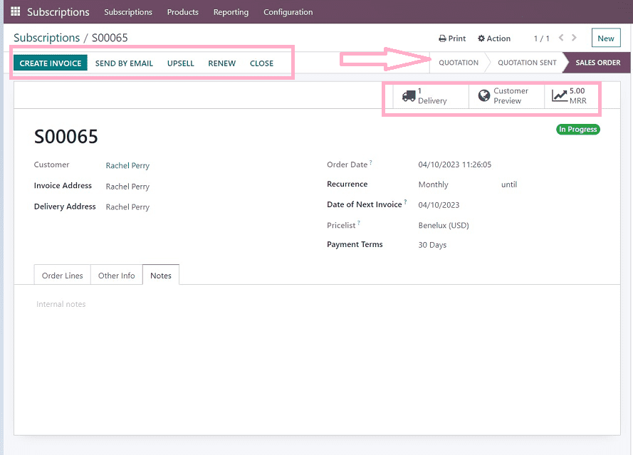 How to Create New Subscription in Odoo 16 Subscription Module cybrosys