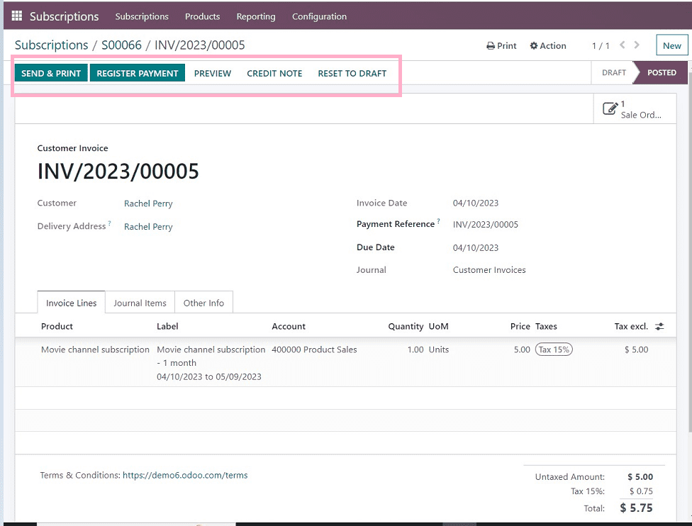 How to Create New Subscription in Odoo 16 Subscription Module cybrosys