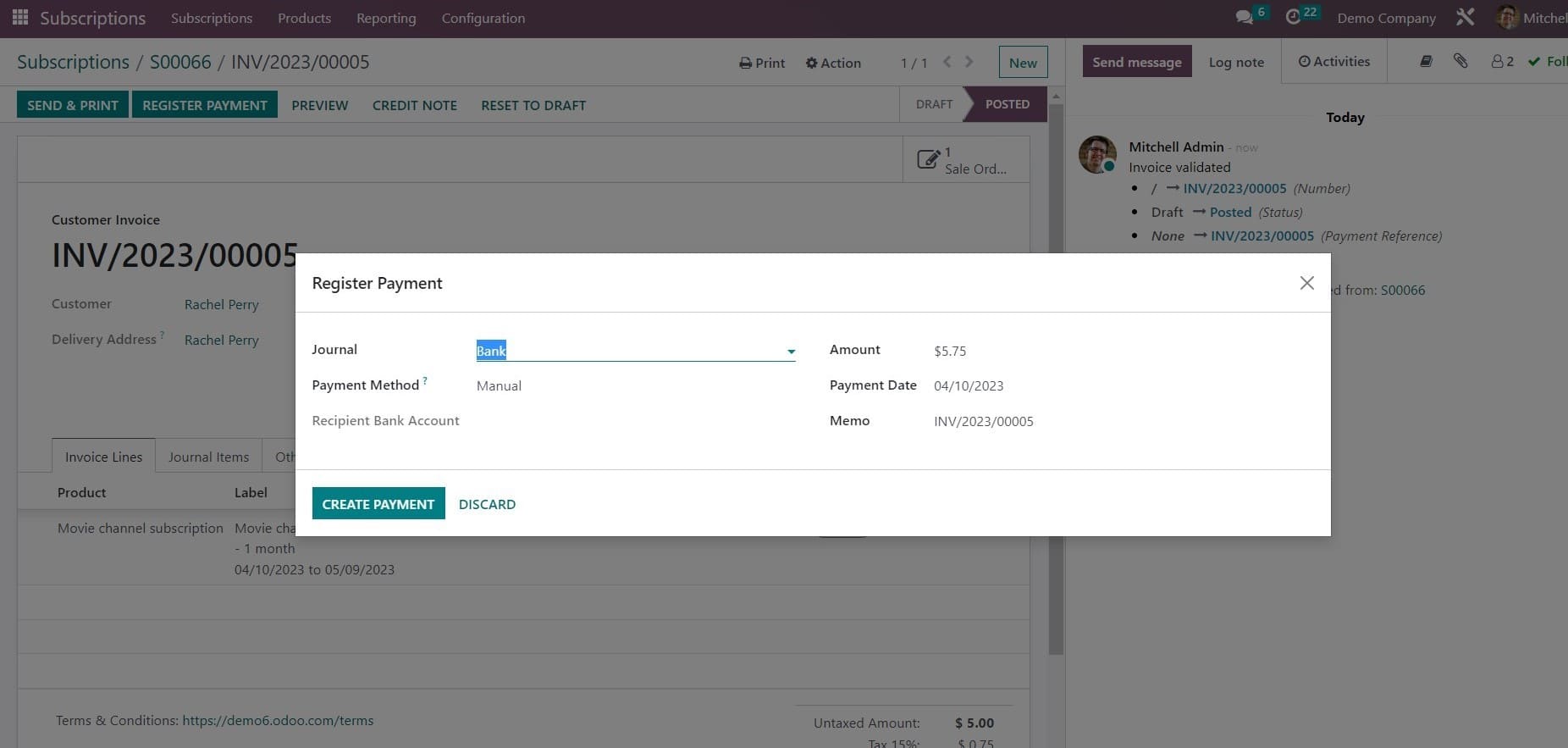 How to Create New Subscription in Odoo 16 Subscription Module cybrosys