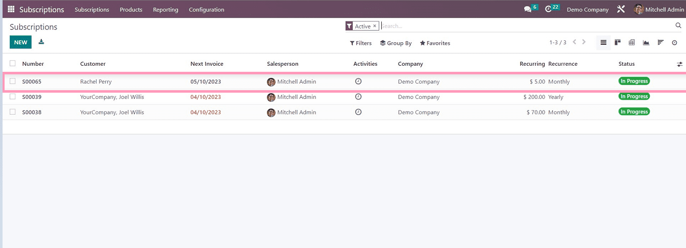 How to Create New Subscription in Odoo 16 Subscription Module cybrosys