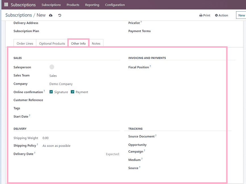 How to Create New Subscription in Odoo 16 Subscription Module cybrosys