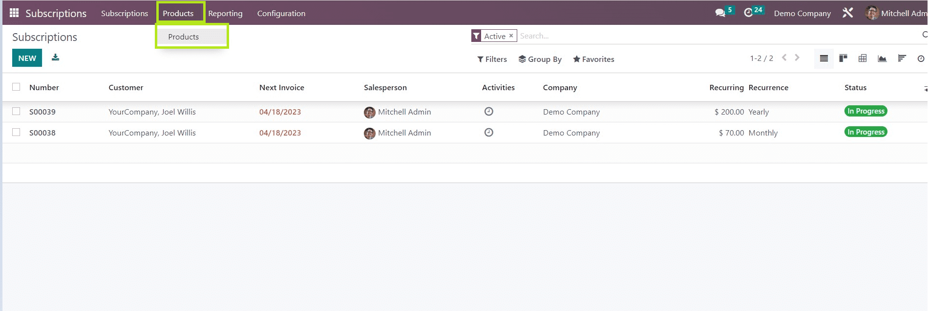 How to Create a New Subscription Product in Odoo 16 Subscription cybrosys