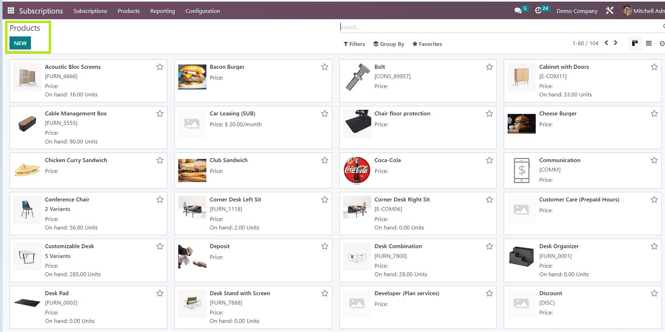 How to Create a New Subscription Product in Odoo 16 Subscription cybrosys