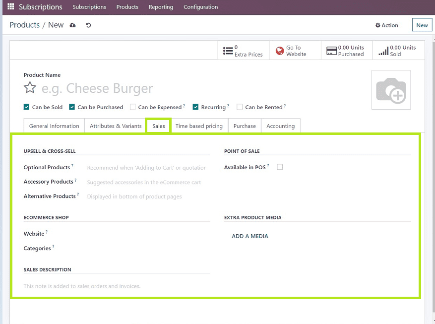 How to Create a New Subscription Product in Odoo 16 Subscription cybrosys