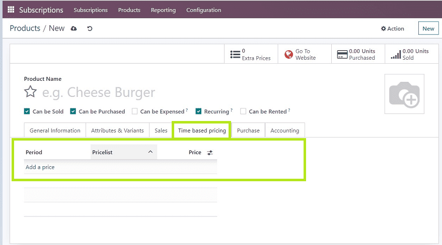 How to Create a New Subscription Product in Odoo 16 Subscription cybrosys