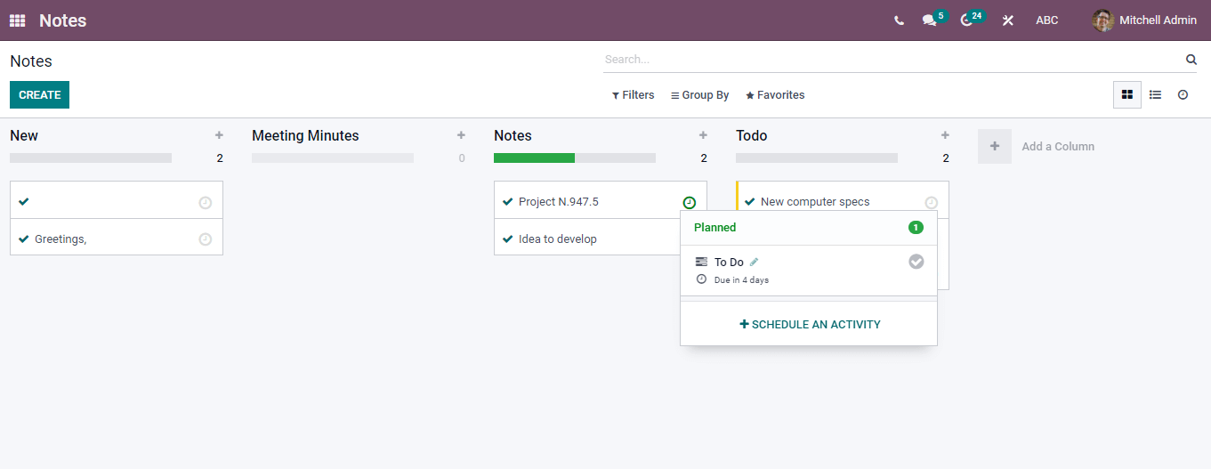 how-to-create-notes-and-schedule-an-activity-in-odoo-15-notes