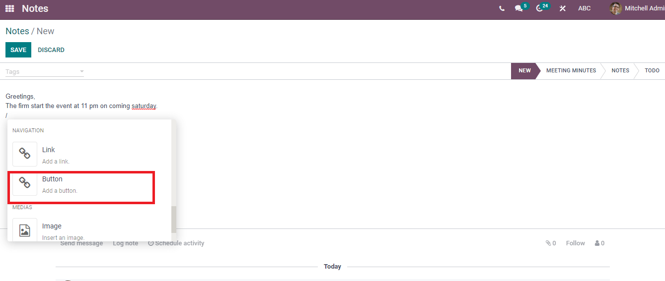 how-to-create-notes-and-schedule-an-activity-in-odoo-15-notes