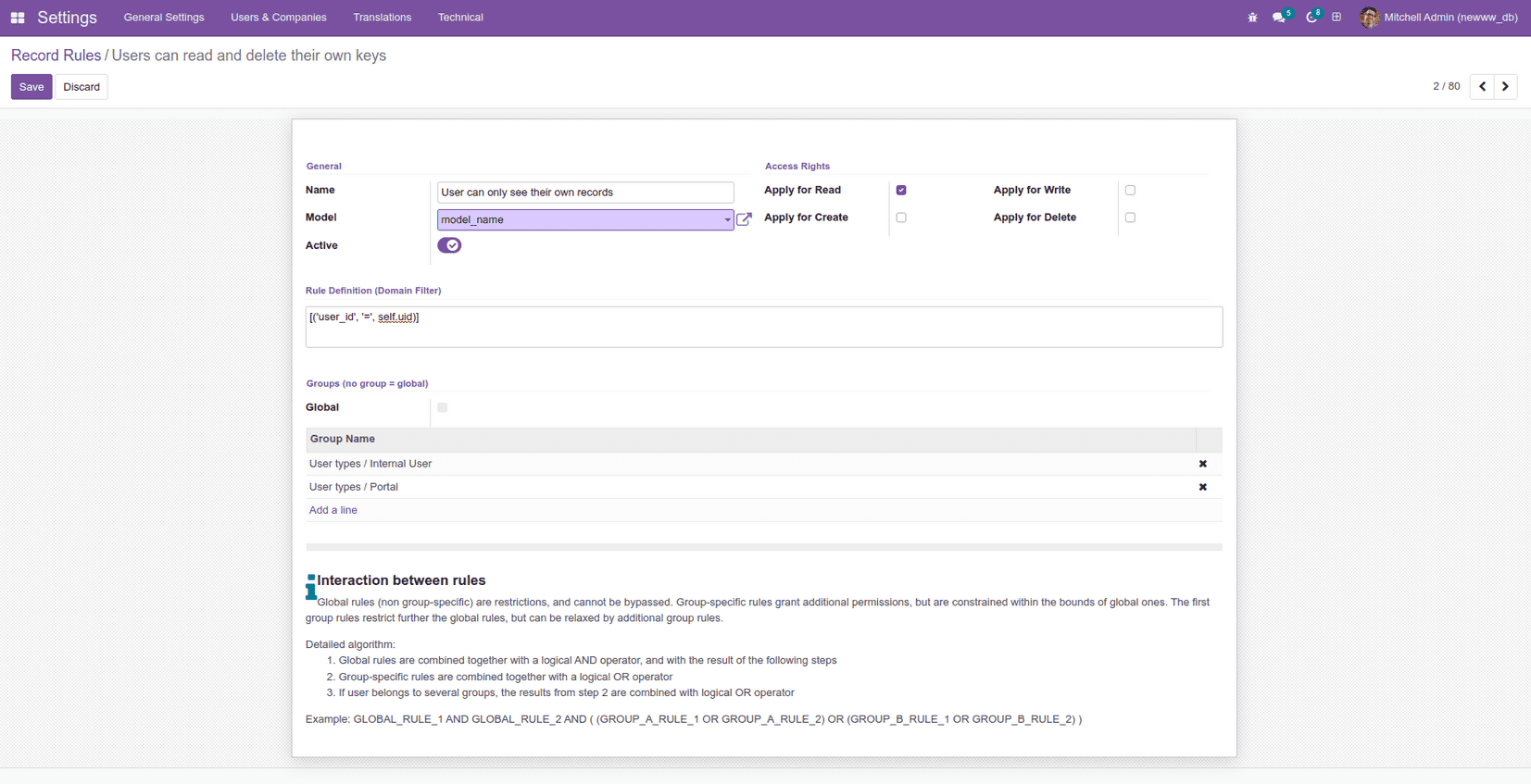 How to Create Record Rule in Odoo 16-cybrosys