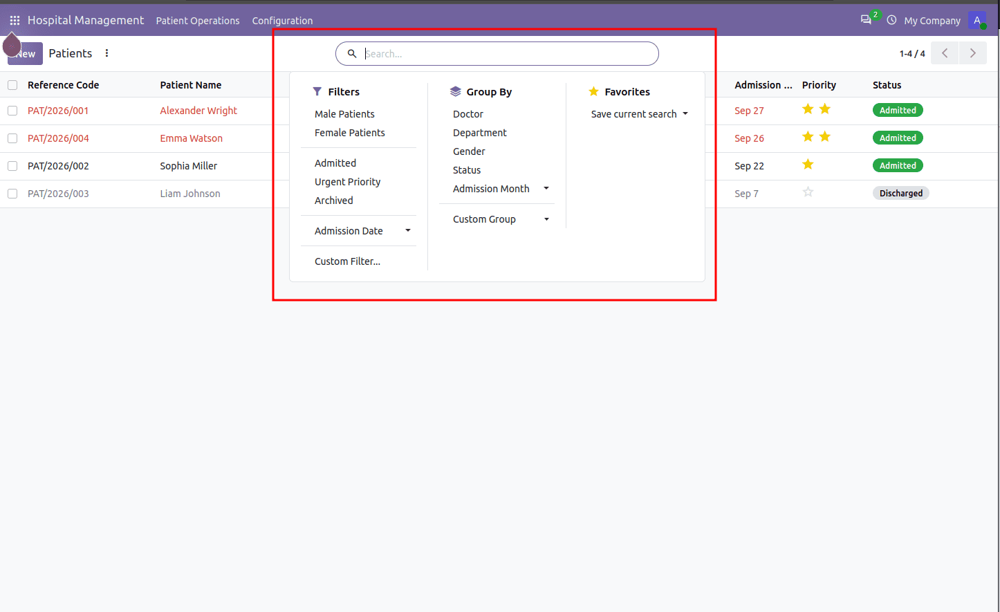 How to Create Search / Filter View in Odoo 20-cybrosys
