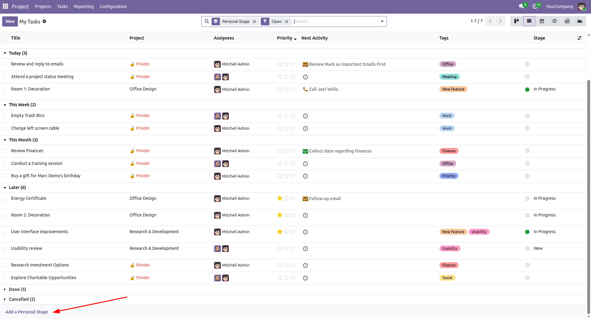 How to Create Tree(List) View in Odoo 19-cybrosys