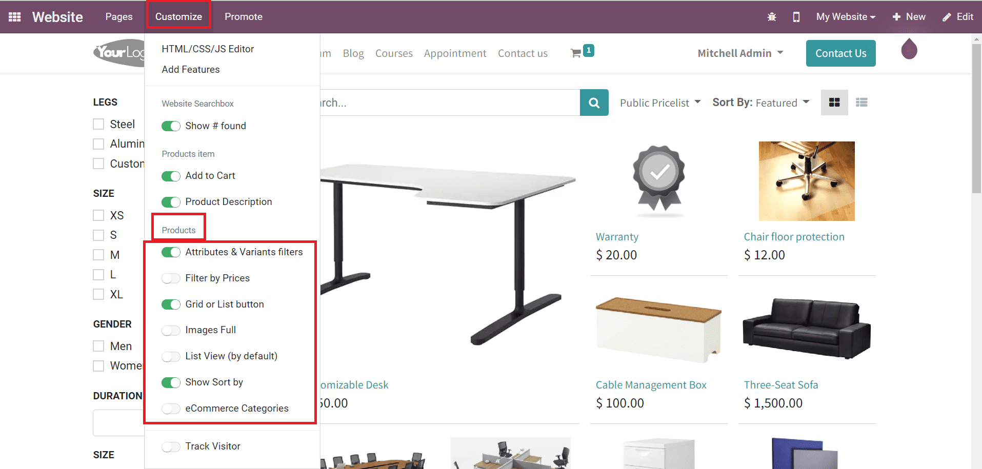 how-to-customize-ecommerce-pages-in-odoo-15-website-cybrosys