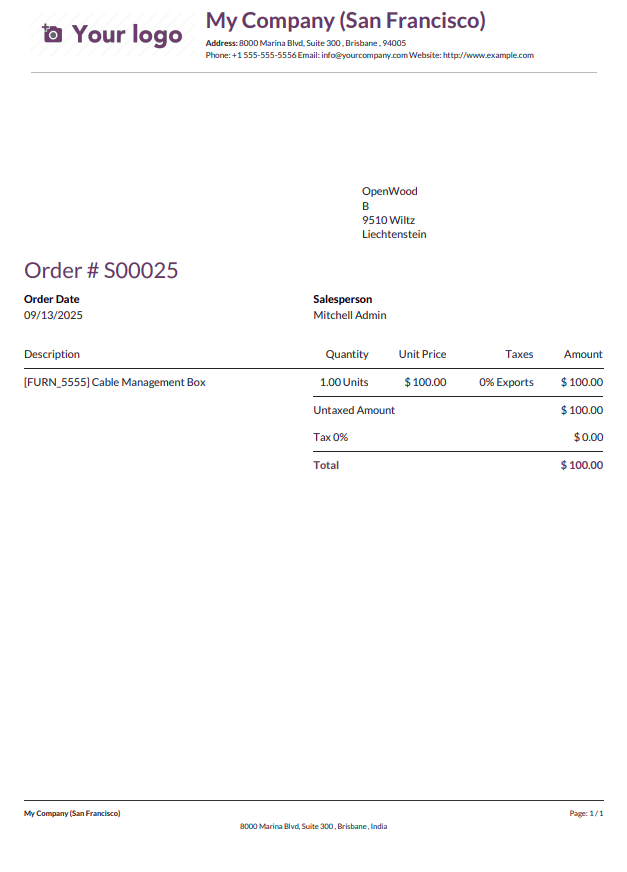 How to Customize Headers and Footers for All Reports in Odoo 19-cybrosys