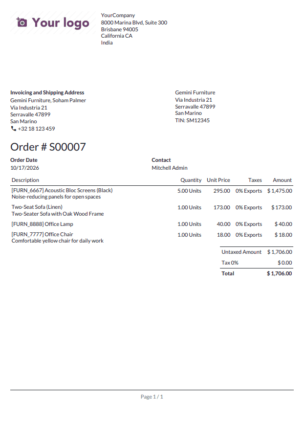 How to Customize Headers and Footers for All Reports in Odoo 20-cybrosys