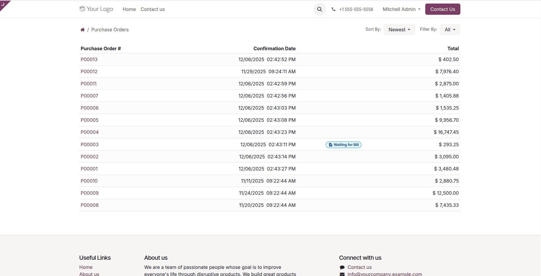 How to Customize the Customer Portal Default Menus and Views in Odoo 19-cybrosys