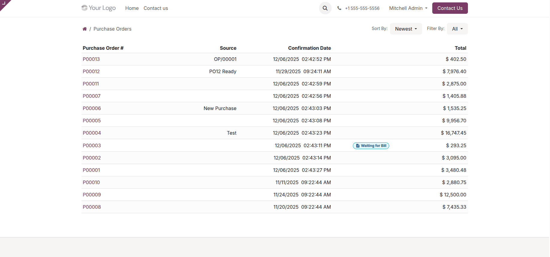 How to Customize the Customer Portal Default Menus and Views in Odoo 19-cybrosys