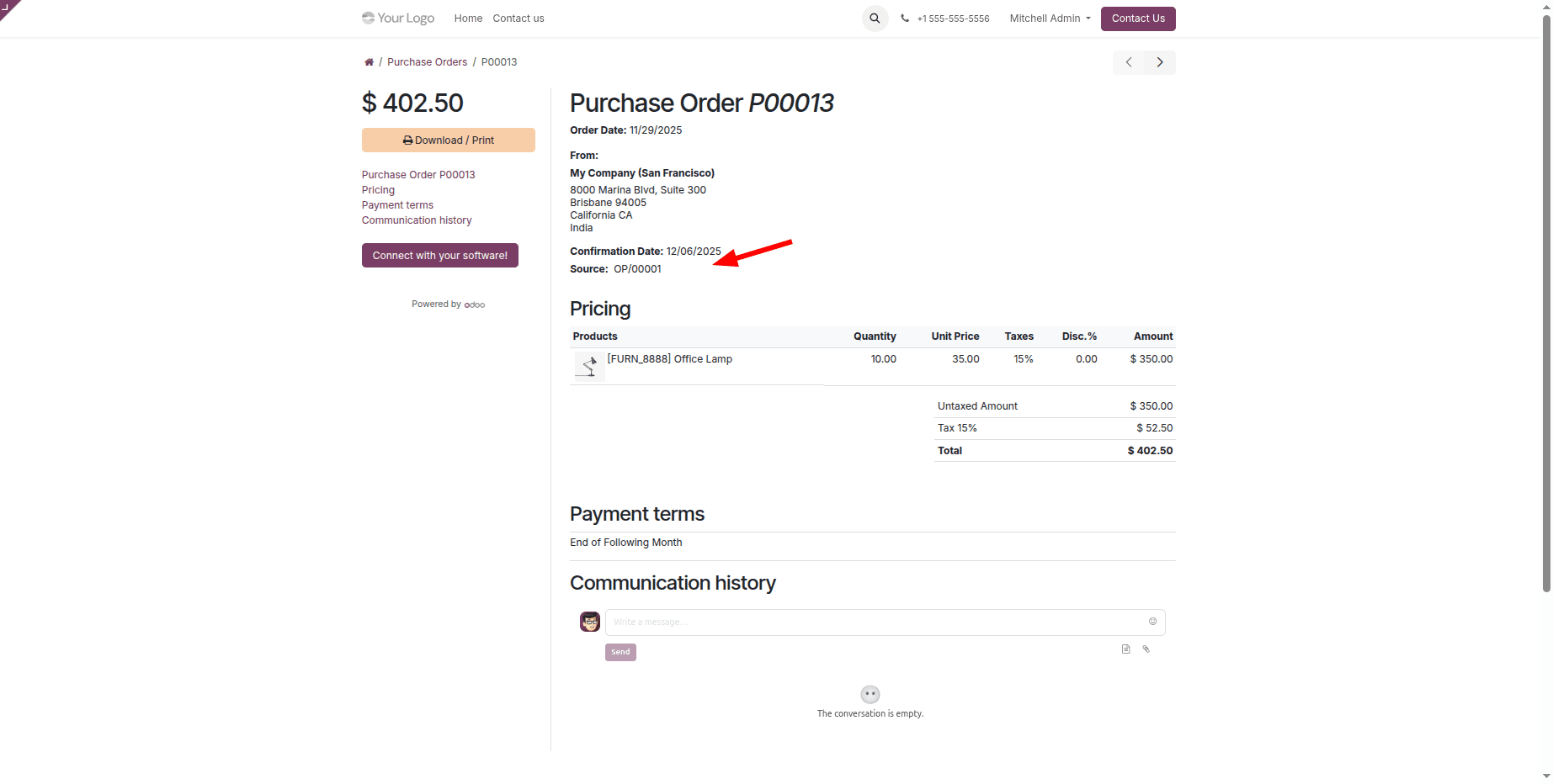 How to Customize the Customer Portal Default Menus and Views in Odoo 19-cybrosys