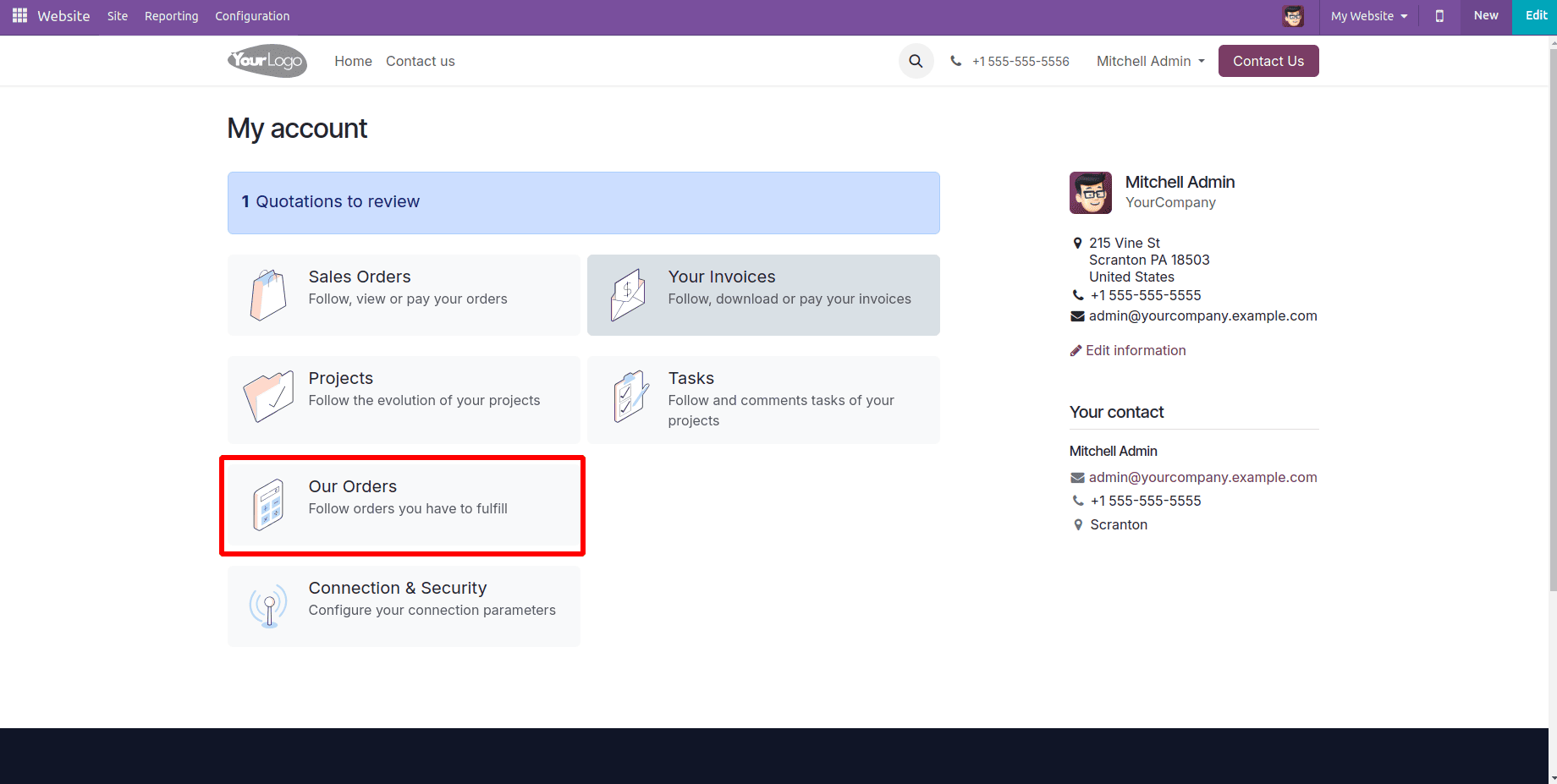 How to Customize the Customer Portal Default Menus & Views in Odoo 18-cybrosys
