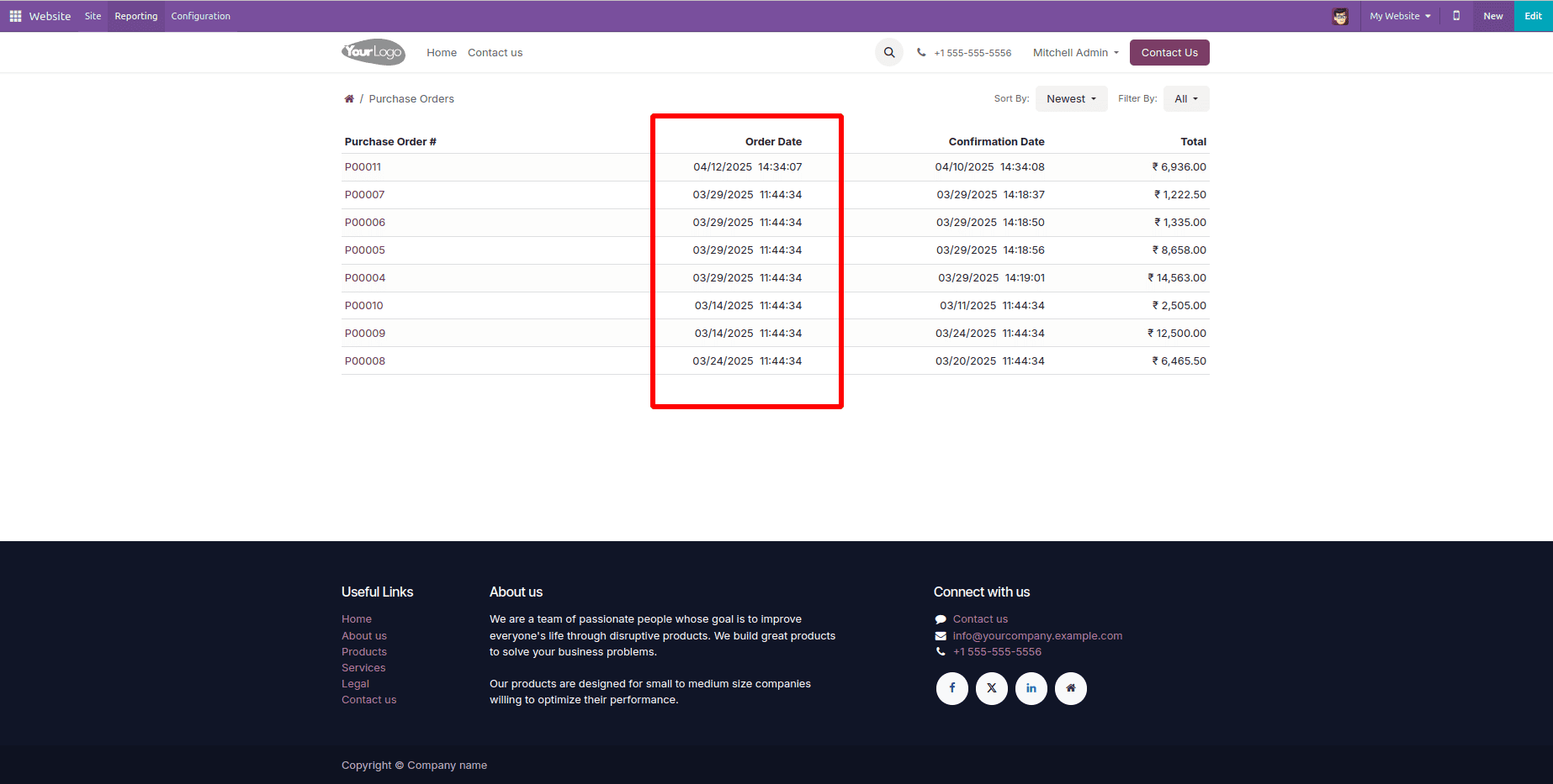 How to Customize the Customer Portal Default Menus & Views in Odoo 18-cybrosys