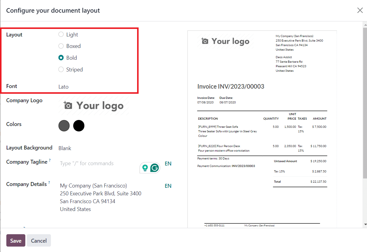 How to Customize the Look of Your Invoices in Odoo 17-cybrosys