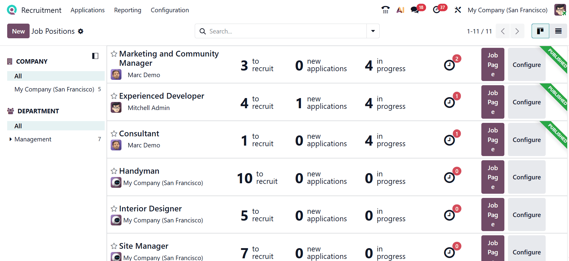 How to Define and Manage Job Positions in Odoo 19-cybrosys