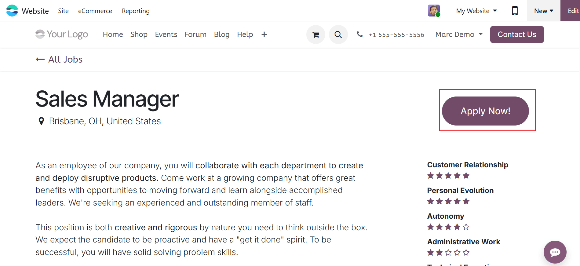 How to Define and Manage Job Positions in Odoo 19-cybrosys
