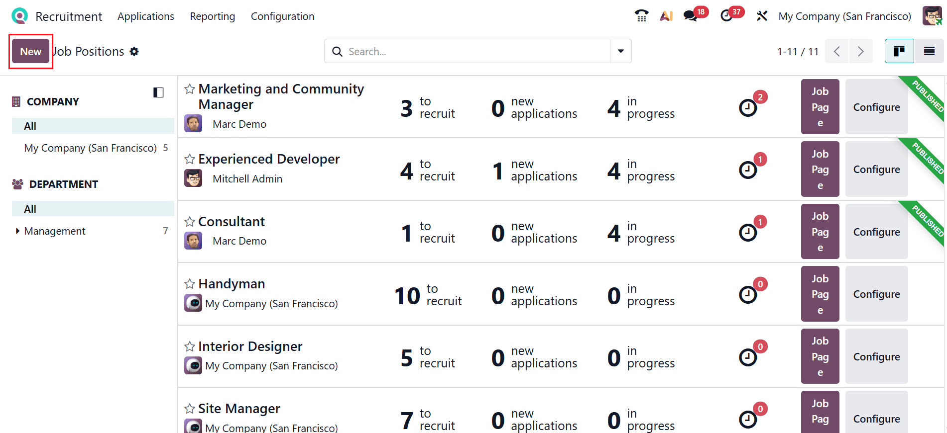 How to Define and Manage Job Positions in Odoo 19-cybrosys