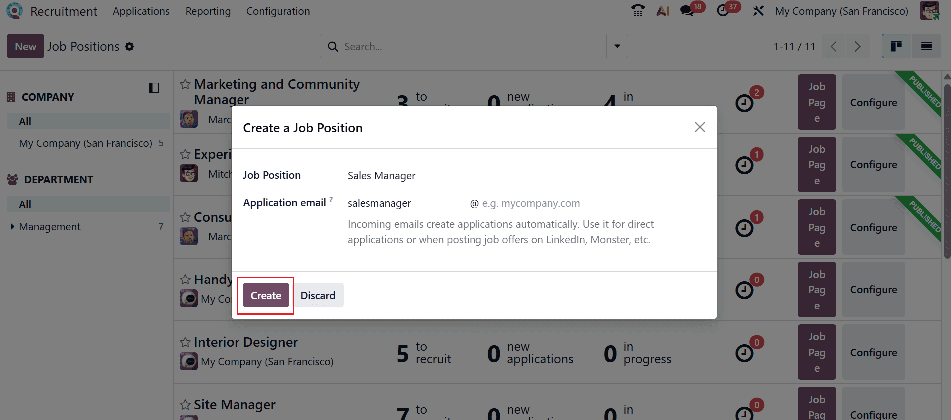 How to Define and Manage Job Positions in Odoo 19-cybrosys