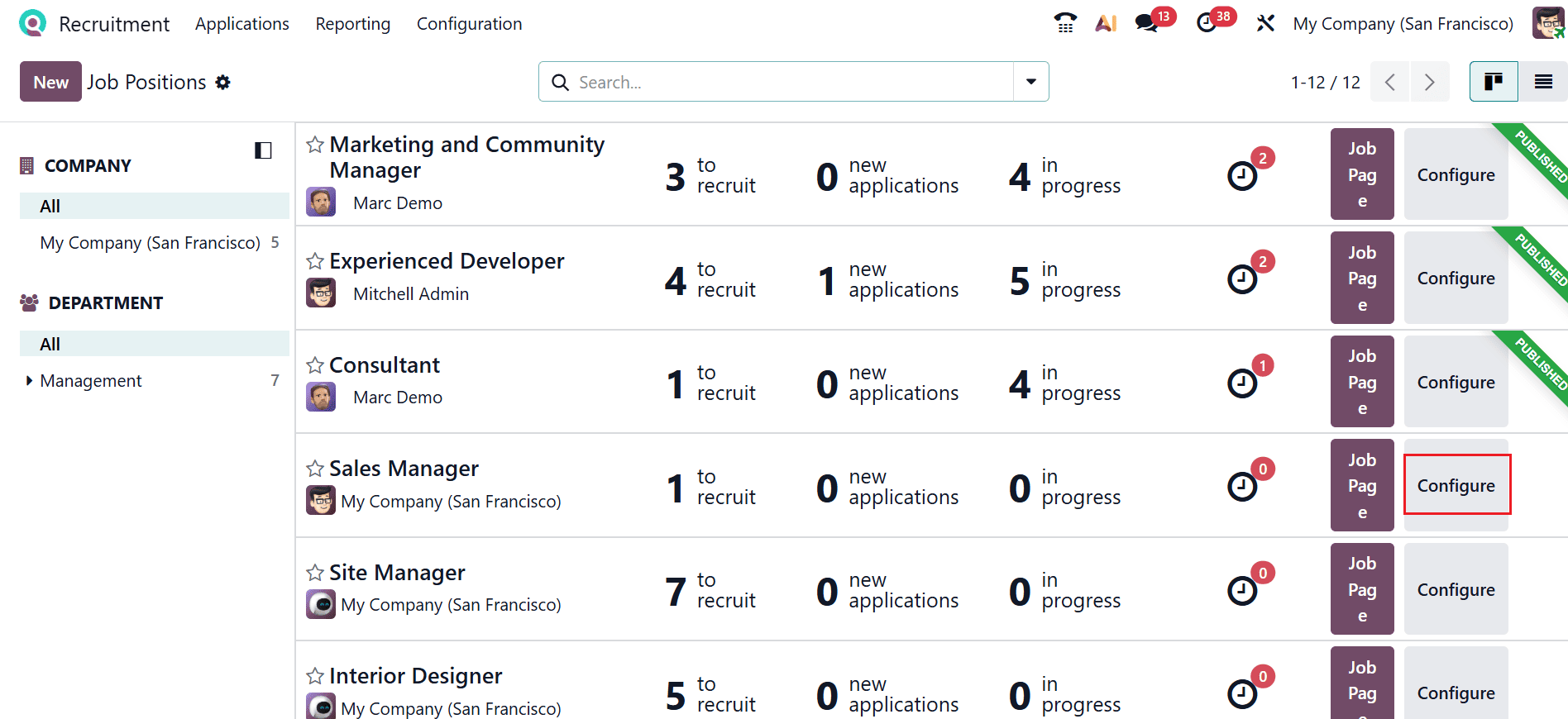 How to Define and Manage Job Positions in Odoo 19-cybrosys