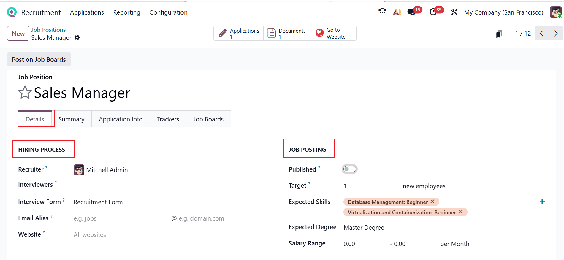 How to Define and Manage Job Positions in Odoo 19-cybrosys