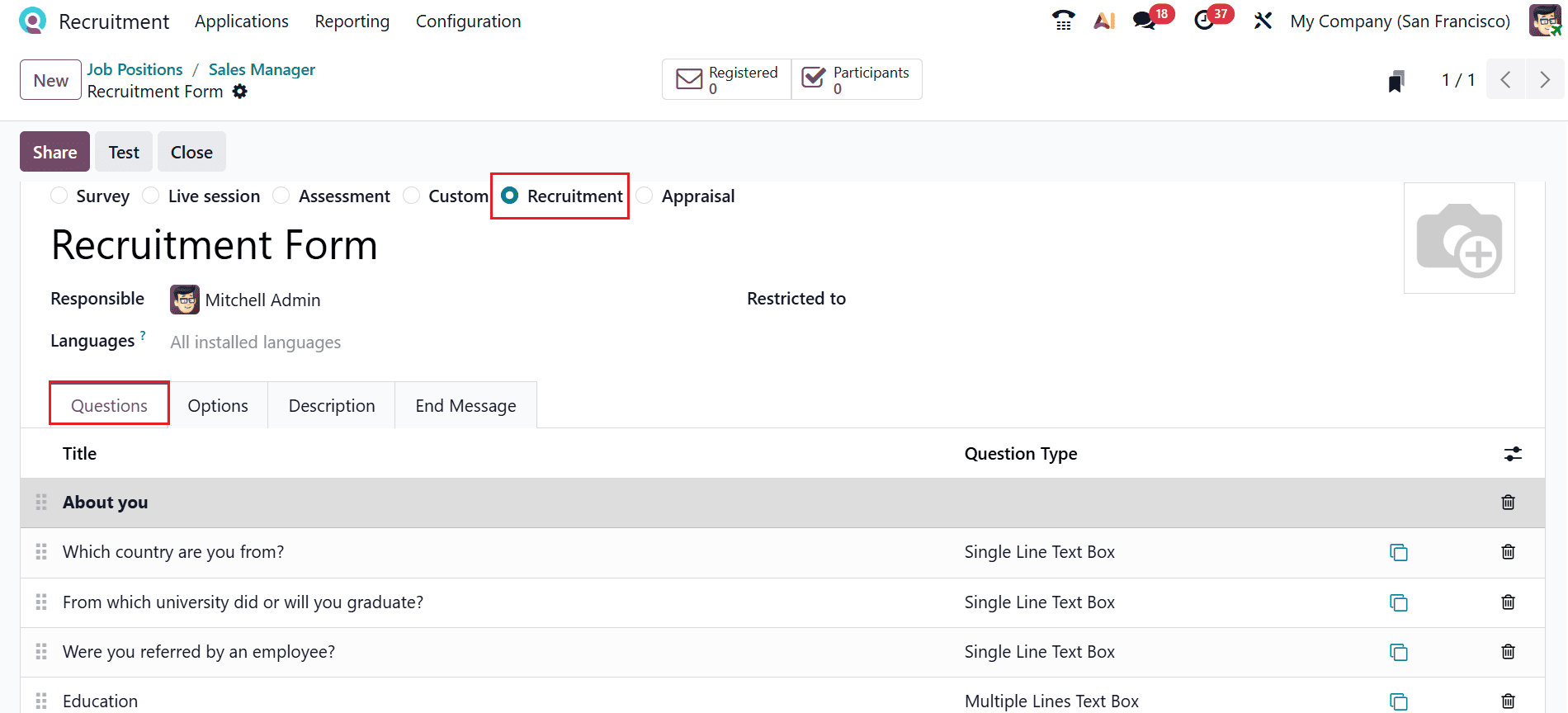 How to Define and Manage Job Positions in Odoo 19-cybrosys