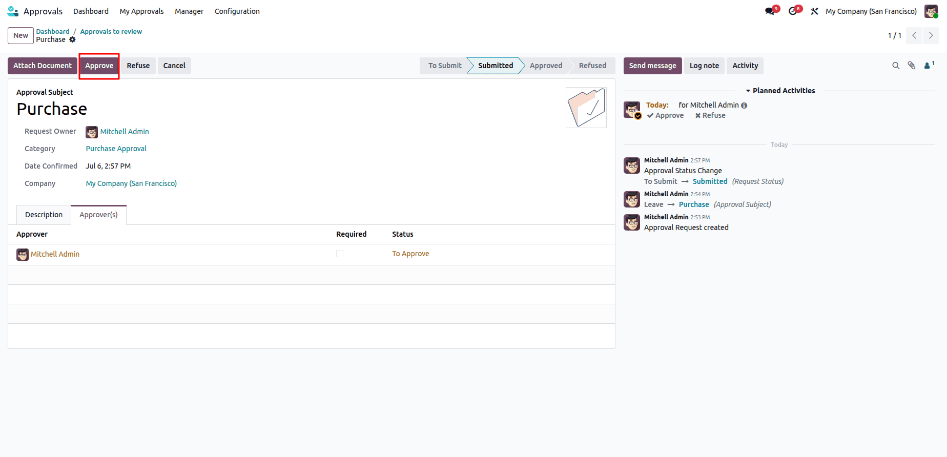 How to Define Approval Steps in Odoo 19-cybrosys