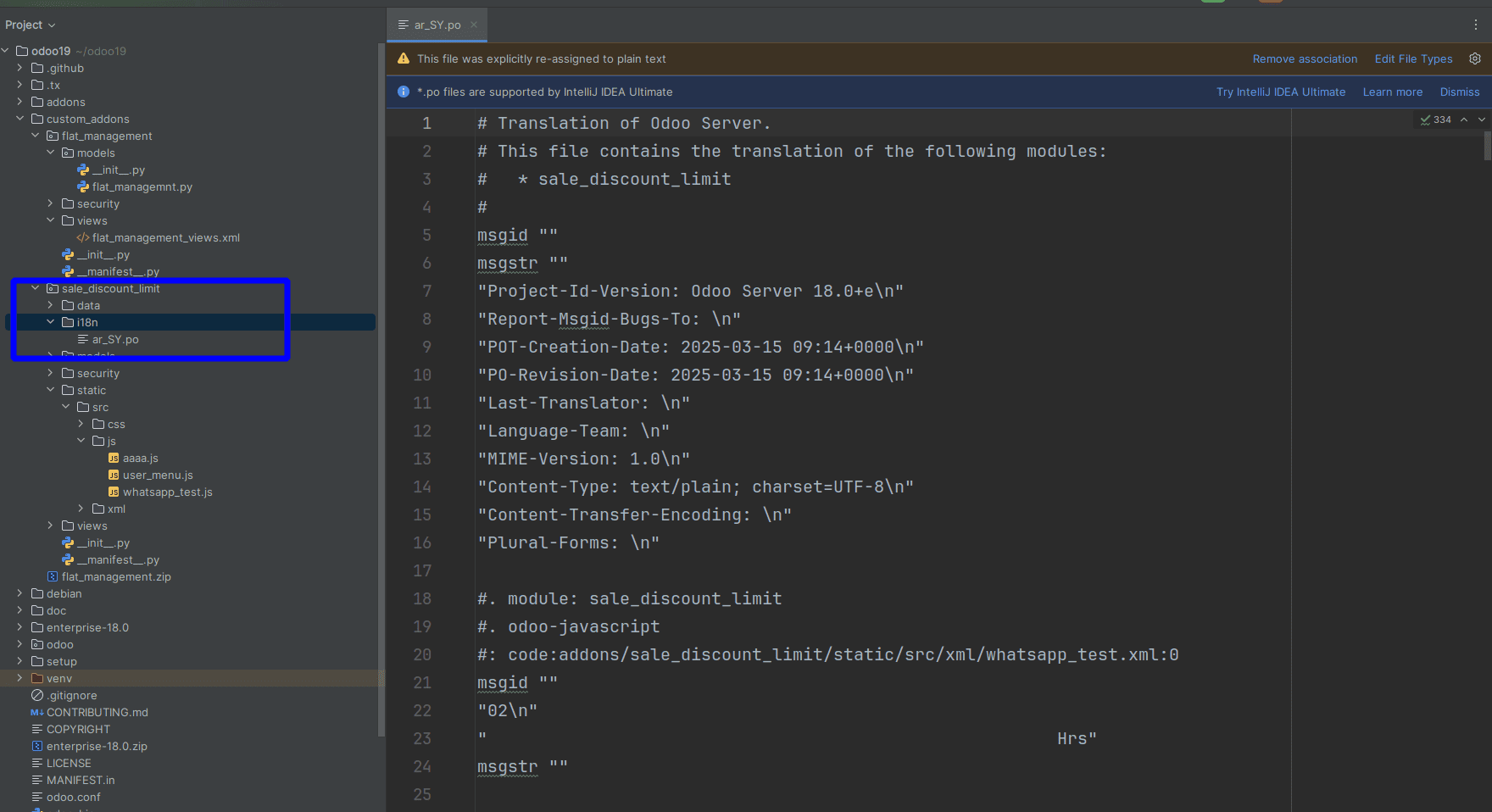 How to Define Translations in a Custom Module & Add a New Language in Odoo 18-cybrosys