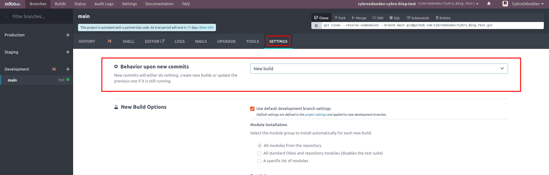 How to Deploy a Module in Odoo.sh in Odoo 19-cybrosys