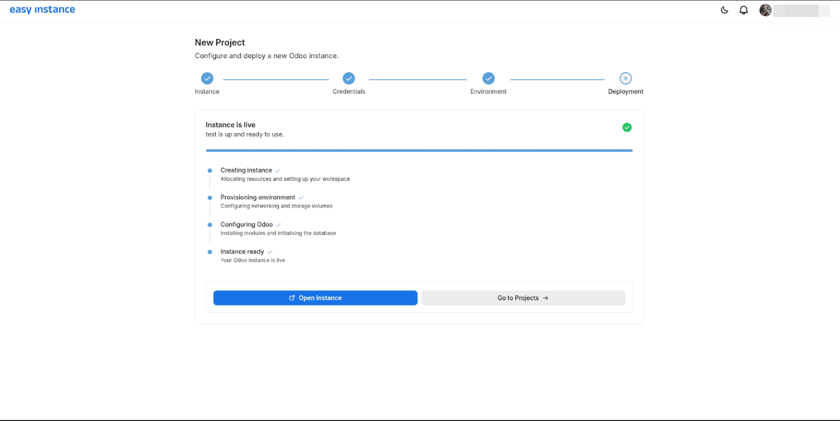 How to Deploy Odoo In Seconds Using EasyInstance-cybrosys