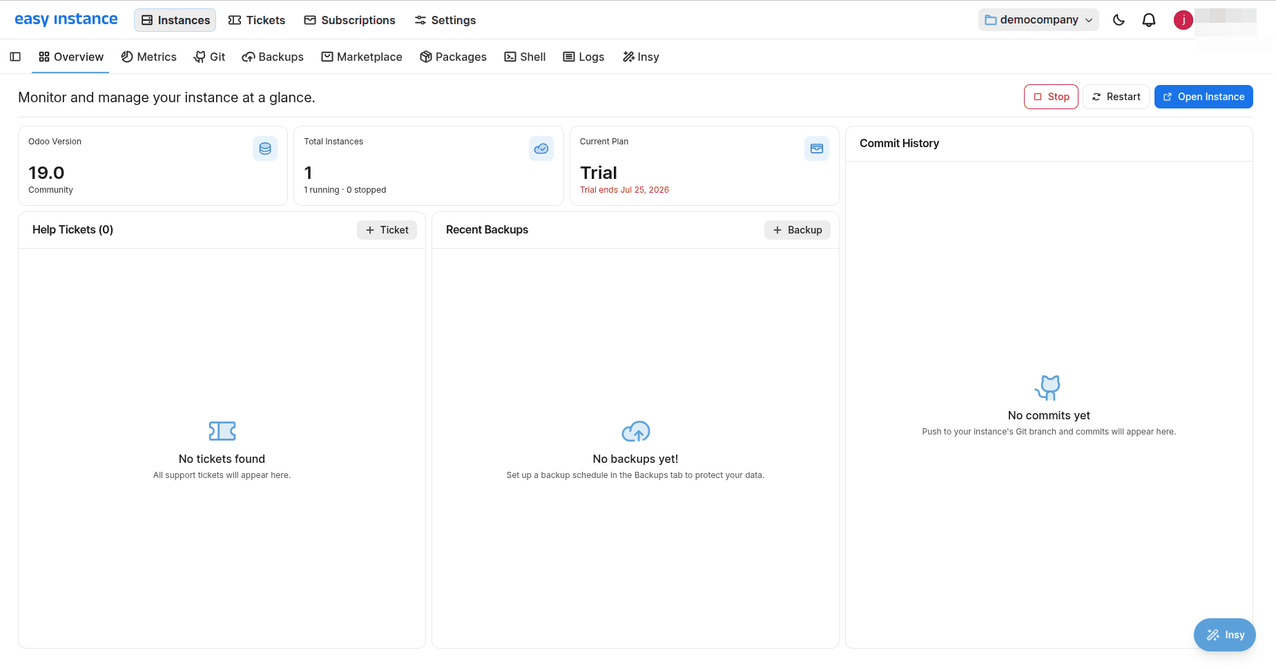 How to Deploy Odoo In Seconds Using EasyInstance-cybrosys