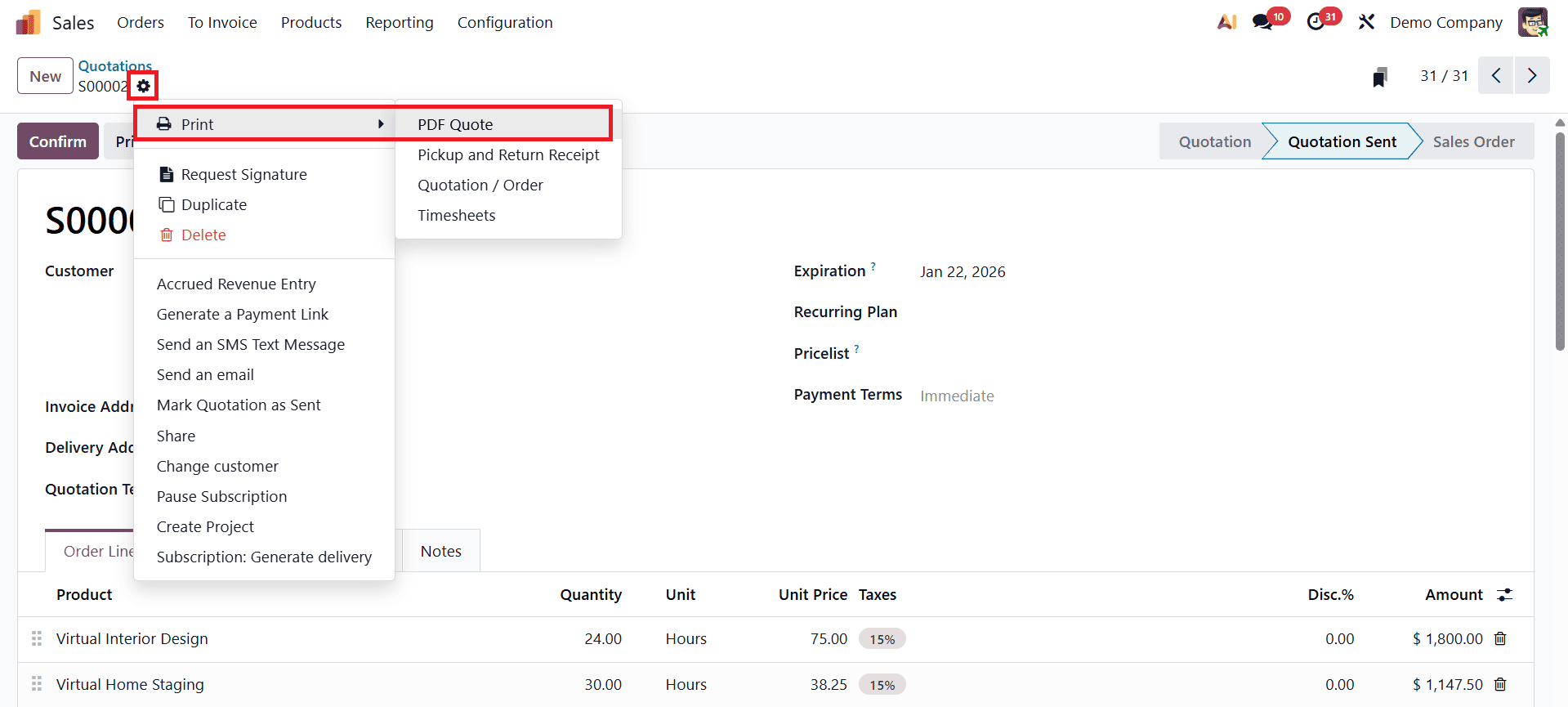 How to Design Professional Quotation Templates in Odoo 19-cybrosys