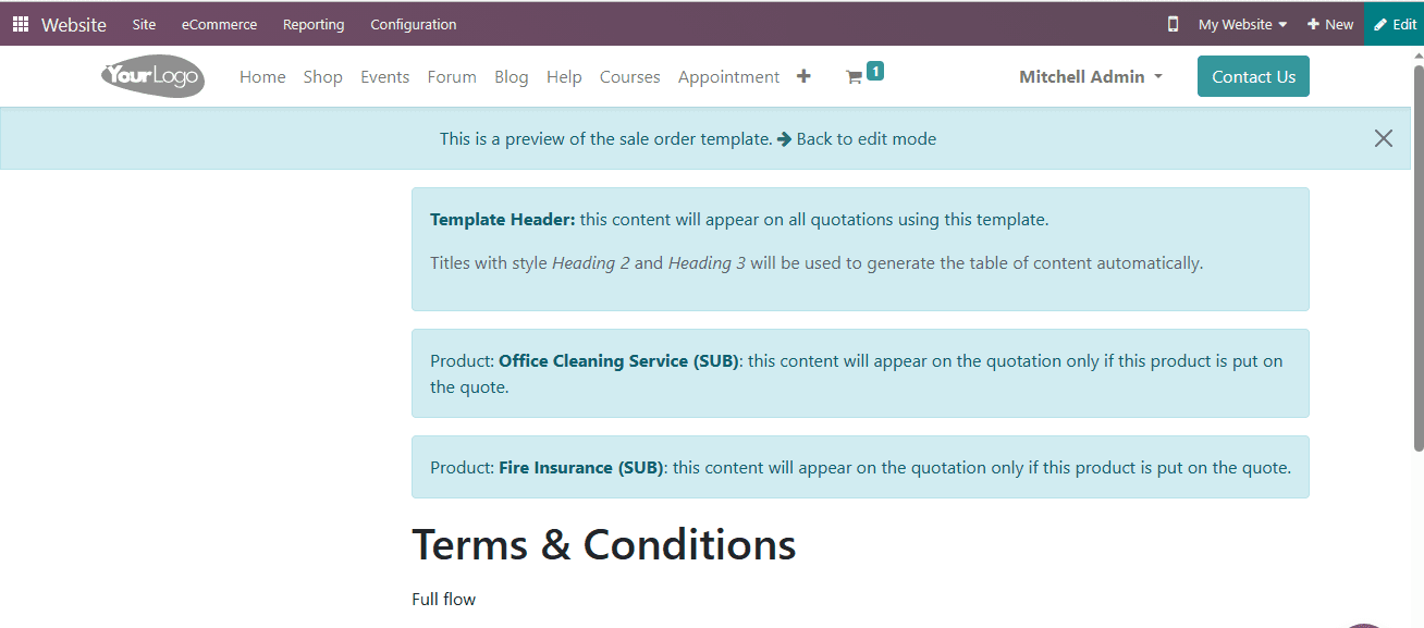 How to Design Your Quotation Templates Using Building Blocks in Odoo 16-cybrosys