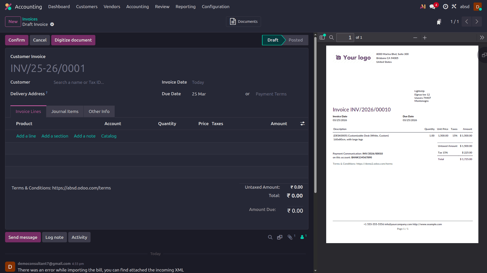 How to Digitize Accounting Documents in Odoo 19-cybrosys