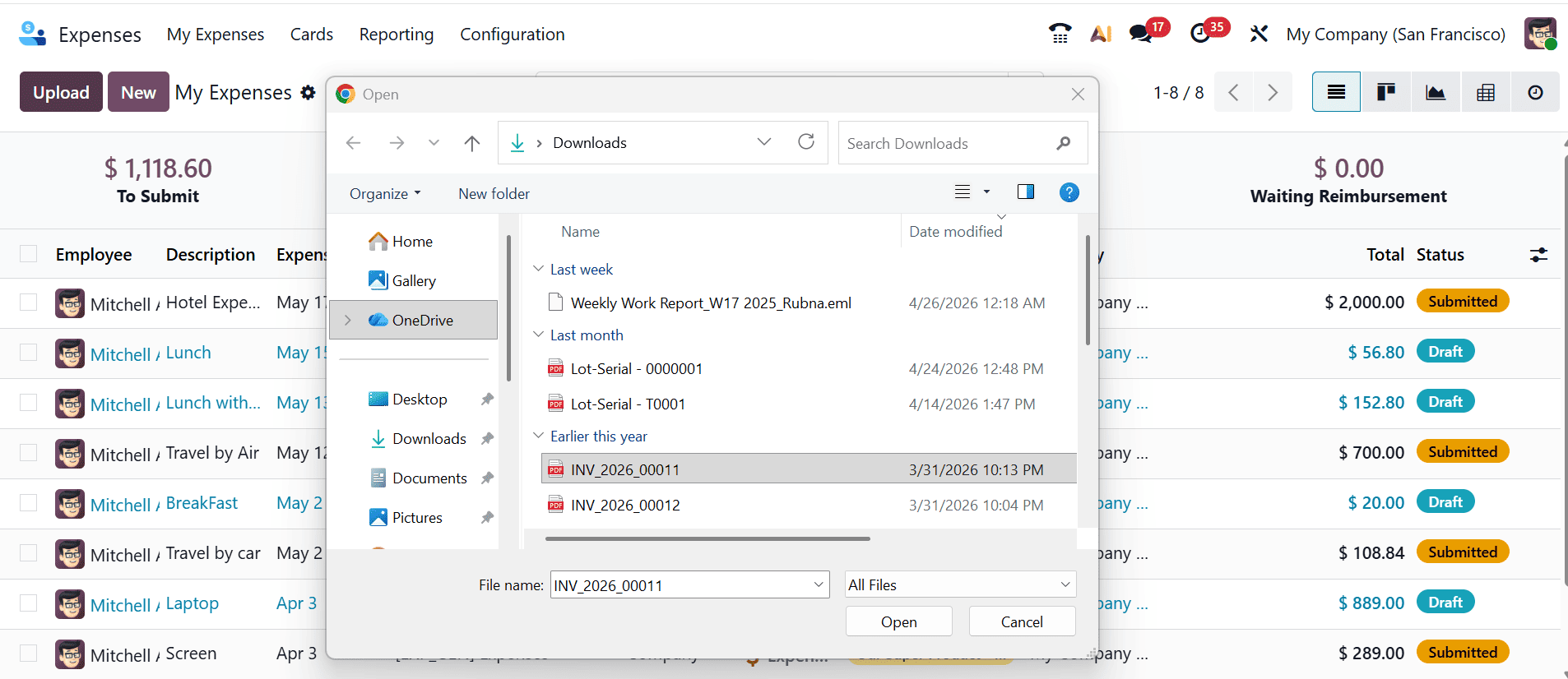How to Digitize Expenses in Odoo 19 Expense Module-cybrosys