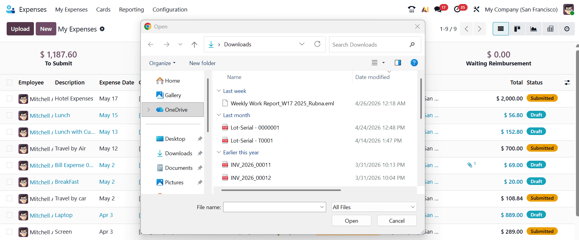 How to Digitize Expenses in Odoo 19 Expense Module-cybrosys