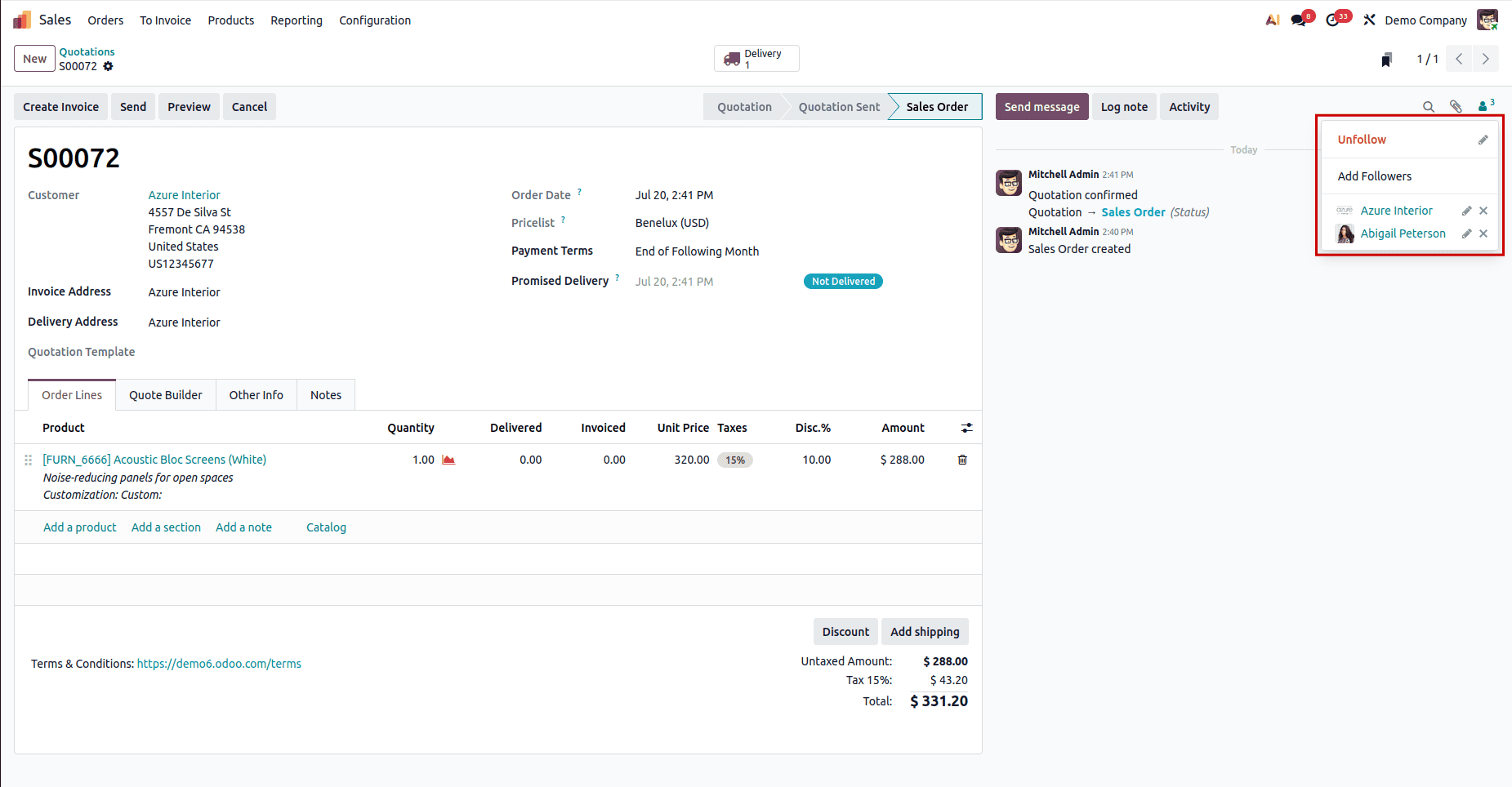 How to Dynamically Add and Remove Followers in Odoo 19 Studio-cybrosys