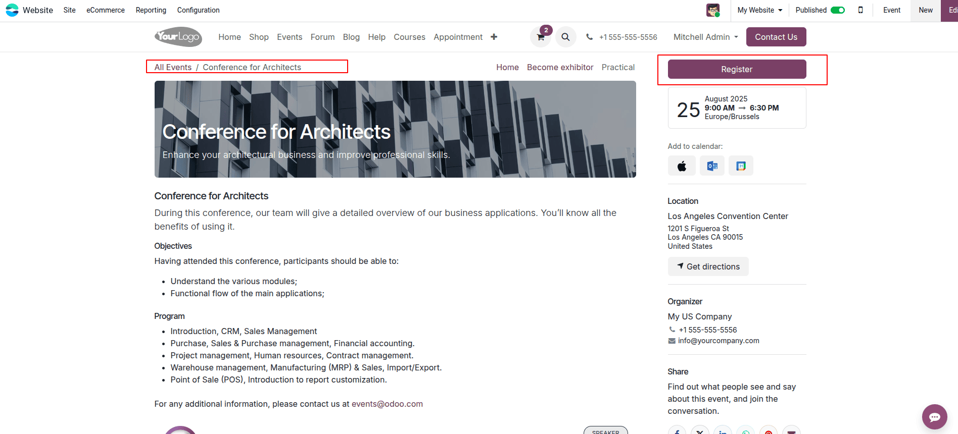 How to Efficiently Manage Event Registrations in Odoo 18-cybrosys