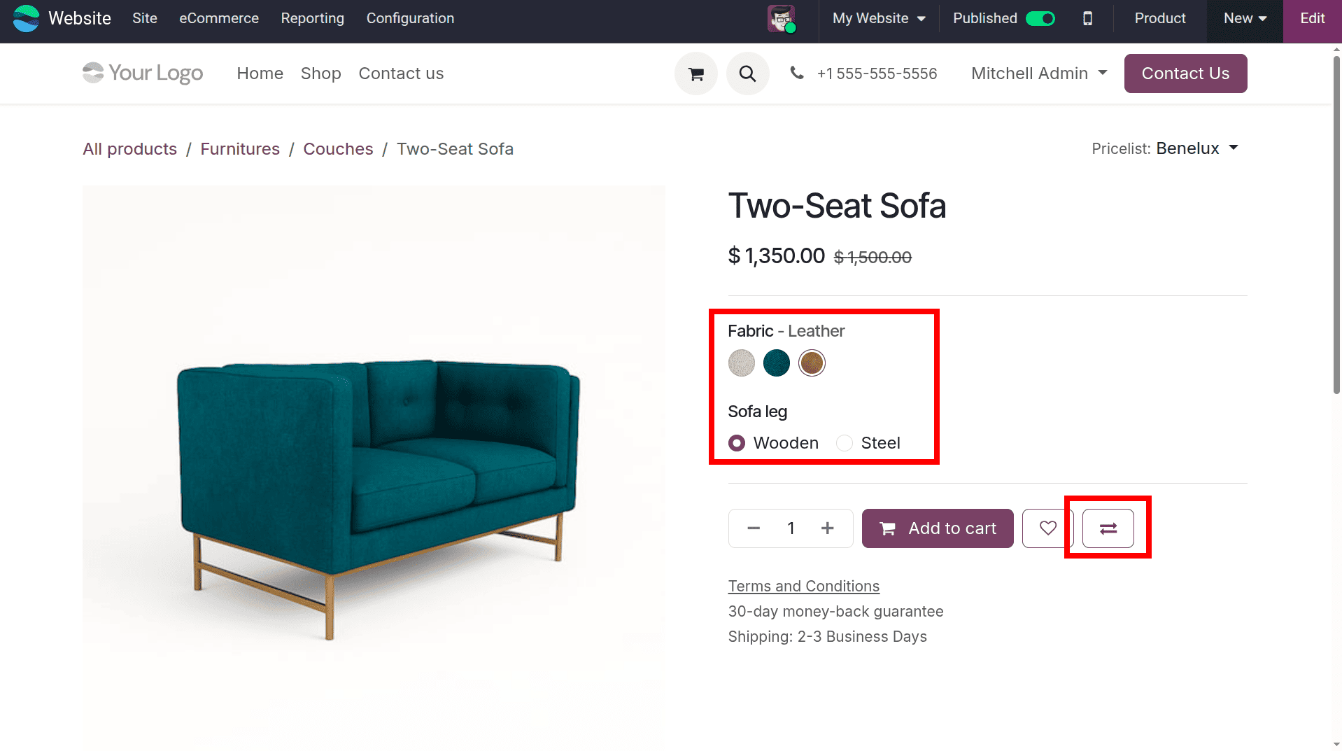 How to Enable and Use Product Comparison in Odoo 19 Website-cybrosys