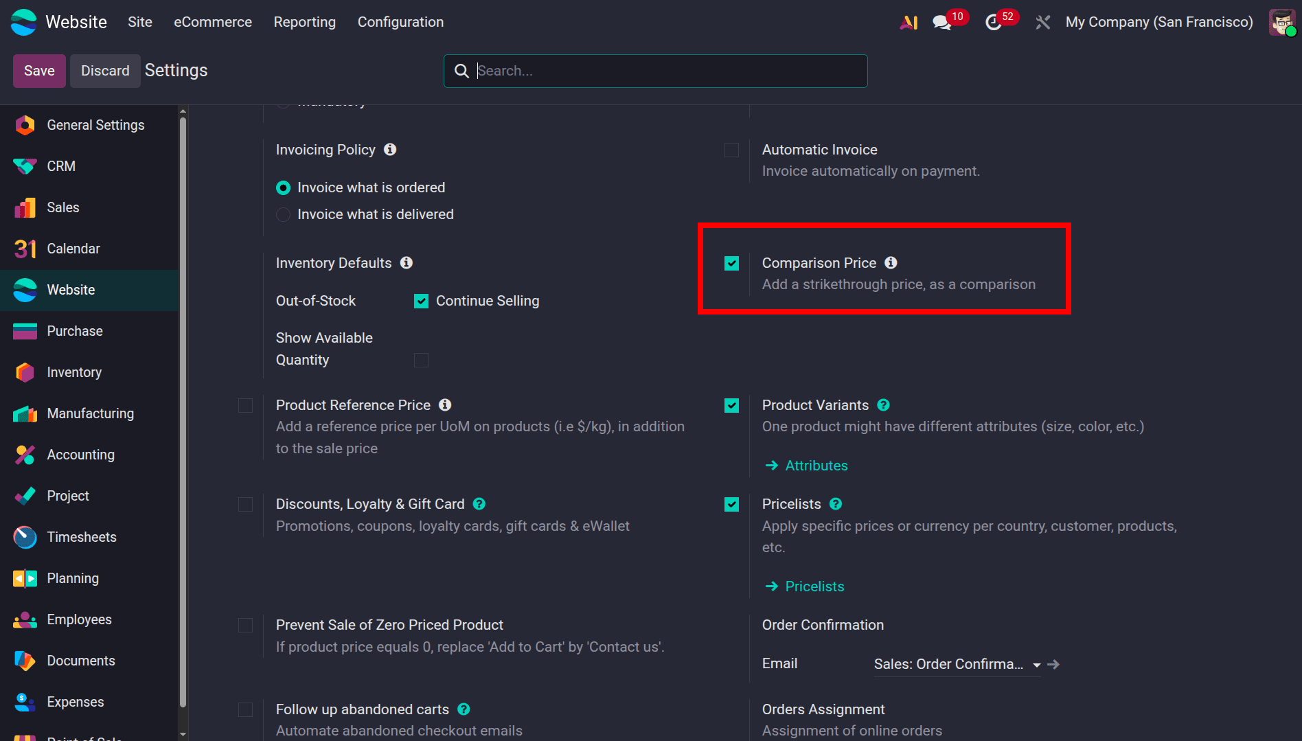 How to Enable and Use Product Comparison in Odoo 19 Website-cybrosys